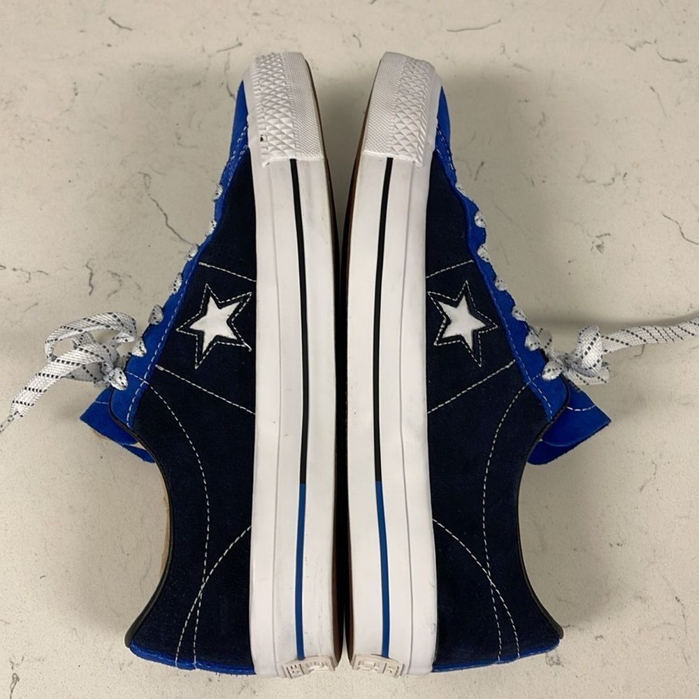CONVERSE CONS ONE STAR PRO SUEDE OX  OBSIDIAN BLUE / BLACK Unisex Men 8 Women 10 - Picture 8 of 17